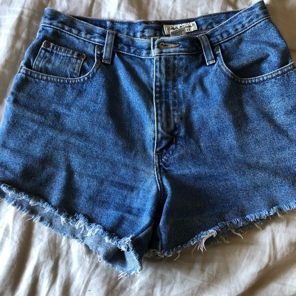 Vintage Eddie Bauer cutoff high waist shorts